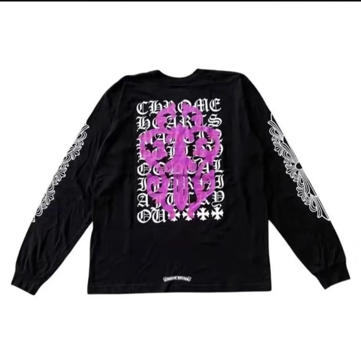 💰170 Style number: KD66 Chrome hearts Purple sword and dagger letter sweatshirt hoodie is made of 260g double yarn pure cotton fabric, 1:1 customized pattern, with three labels, the highest version on the market. Size:S-XL